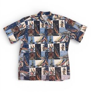 Reyn Spooner Multicolor Nautical Button Down Shirt